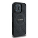 Guess Guess iPhone 16 Pro Back-Cover hul - Magsafe PU Leather - 4G Ring - Schwarz