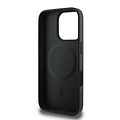 Guess Guess iPhone 16 Pro Back cover case - Magsafe PU Leather - 4G Ring - Black