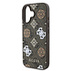 Guess Guess iPhone 16 Backcover hoesje Magsafe PU peony - Bruin Guess Guess iPhone 16 Backcover hoesje Magsafe PU peony - Bruin