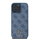 Guess Guess iPhone 16 Pro Max Back cover coque Magsafe PU 4G - Bleu Guess Guess iPhone 16 Pro Max Back cover coque Magsafe PU 4G - Bleu
