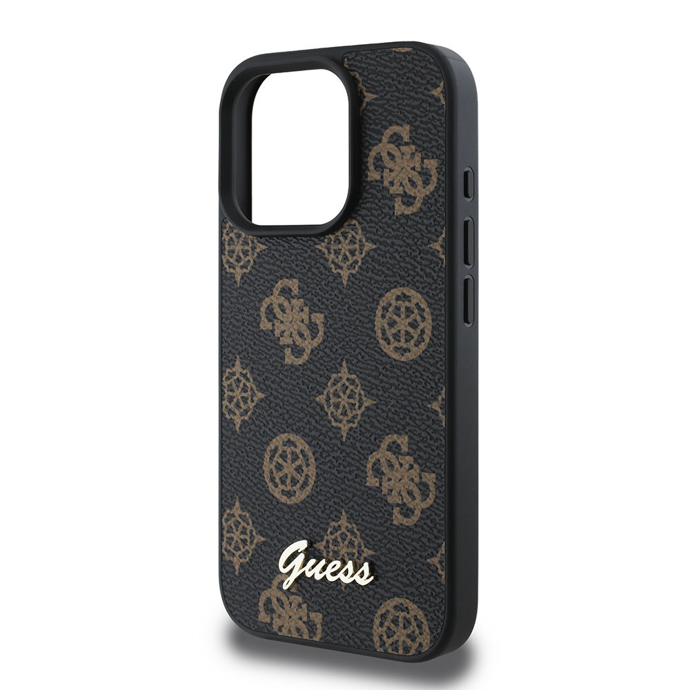 Guess Guess iPhone 16 Pro Max Back-Cover hul - Magsafe PU peony - Schwarz Guess Guess iPhone 16 Pro Max Back-Cover hul - Magsafe PU peony - Schwarz