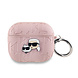 Karl Lagerfeld Karl Lagerfeld AirPods 3 AirPods Case K. head pin - Roze Karl Lagerfeld Karl Lagerfeld AirPods 3 AirPods Case K. head pin - Roze
