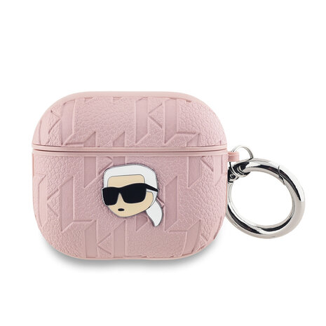 Karl Lagerfeld Karl Lagerfeld AirPods 3 AirPods Case K. head pin - Roze Karl Lagerfeld Karl Lagerfeld AirPods 3 AirPods Case K. head pin - Roze