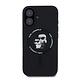 Karl Lagerfeld Karl Lagerfeld iPhone 16 Backcover hoesje - Magsafe - Silicone - KC Body Ring - Zwart Karl Lagerfeld Karl Lagerfeld iPhone 16 Backcover hoesje - Magsafe - Silicone - KC Body Ring - Zwart