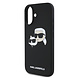 Karl Lagerfeld Karl Lagerfeld iPhone 16 Backcover hoesje Magsafe SIL double - Zwart Karl Lagerfeld Karl Lagerfeld iPhone 16 Backcover hoesje Magsafe SIL double - Zwart