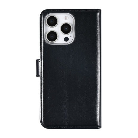 TUNIQ TUNIQ iPhone 16 Pro Book type housse Porte-cartes pour 3 cartes - Fermeture magnétique - Noir TUNIQ TUNIQ iPhone 16 Pro Book type housse Porte-cartes pour 3 cartes - Fermeture magnétique - Noir