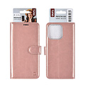 TUNIQ TUNIQ iPhone 16 Pro Book Case hoesje Pasjeshouder voor 3 pasjes - Hanger - Rose Gold