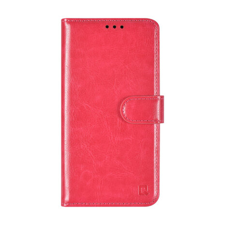 TUNIQ TUNIQ iPhone 16 Pro Book type case - Card holder for 3 cards - Magnetic closure - Hot Pink TUNIQ TUNIQ iPhone 16 Pro Book type case - Card holder for 3 cards - Magnetic closure - Hot Pink