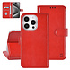 TUNIQ TUNIQ iPhone 16 Pro Book Case hoesje Pasjeshouder voor 3 pasjes - Hanger - Rood TUNIQ TUNIQ iPhone 16 Pro Book Case hoesje Pasjeshouder voor 3 pasjes - Hanger - Rood