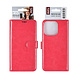 TUNIQ TUNIQ iPhone 16 Pro Book type case - Card holder for 3 cards - Magnetic closure - Hot Pink TUNIQ TUNIQ iPhone 16 Pro Book type case - Card holder for 3 cards - Magnetic closure - Hot Pink