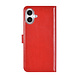 TUNIQ TUNIQ iPhone 16 Plus Book-Case hul - Kartenhalter für 3 Karten - Magnetverschluss - Rot TUNIQ TUNIQ iPhone 16 Plus Book-Case hul - Kartenhalter für 3 Karten - Magnetverschluss - Rot