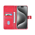 TUNIQ TUNIQ iPhone 16 Pro Max Book-Case hul - Kartenhalter für 3 Karten - Magnetverschluss - Hot Pink