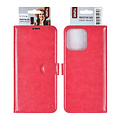 TUNIQ TUNIQ iPhone 16 Pro Max Book-Case hul - Kartenhalter für 3 Karten - Magnetverschluss - Hot Pink