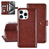TUNIQ iPhone 16 Pro Max Book type case - Card holder for 3 cards - Magnetic closure - Brown TUNIQ iPhone 16 Pro Max Book type case - Card holder for 3 cards - Magnetic closure - Brown
