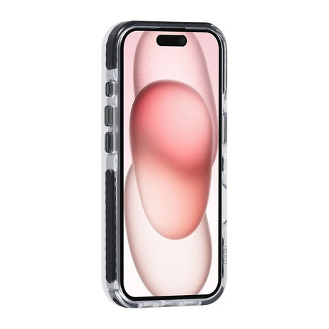 TUNIQ TUNIQ iPhone 16 Back cover case - neck cord -TPU+PC - Black TUNIQ TUNIQ iPhone 16 Back cover case - neck cord -TPU+PC - Black