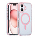 TUNIQ TUNIQ iPhone 16 Back cover case - neck cord -TPU+PC - Pink TUNIQ TUNIQ iPhone 16 Back cover case - neck cord -TPU+PC - Pink