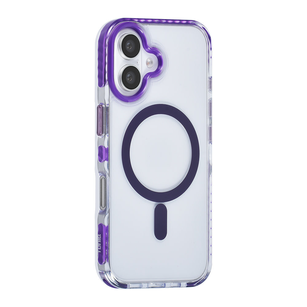 TUNIQ TUNIQ iPhone 16 Backcover hoesje neck cord -TPU+PC - Paars TUNIQ TUNIQ iPhone 16 Backcover hoesje neck cord -TPU+PC - Paars