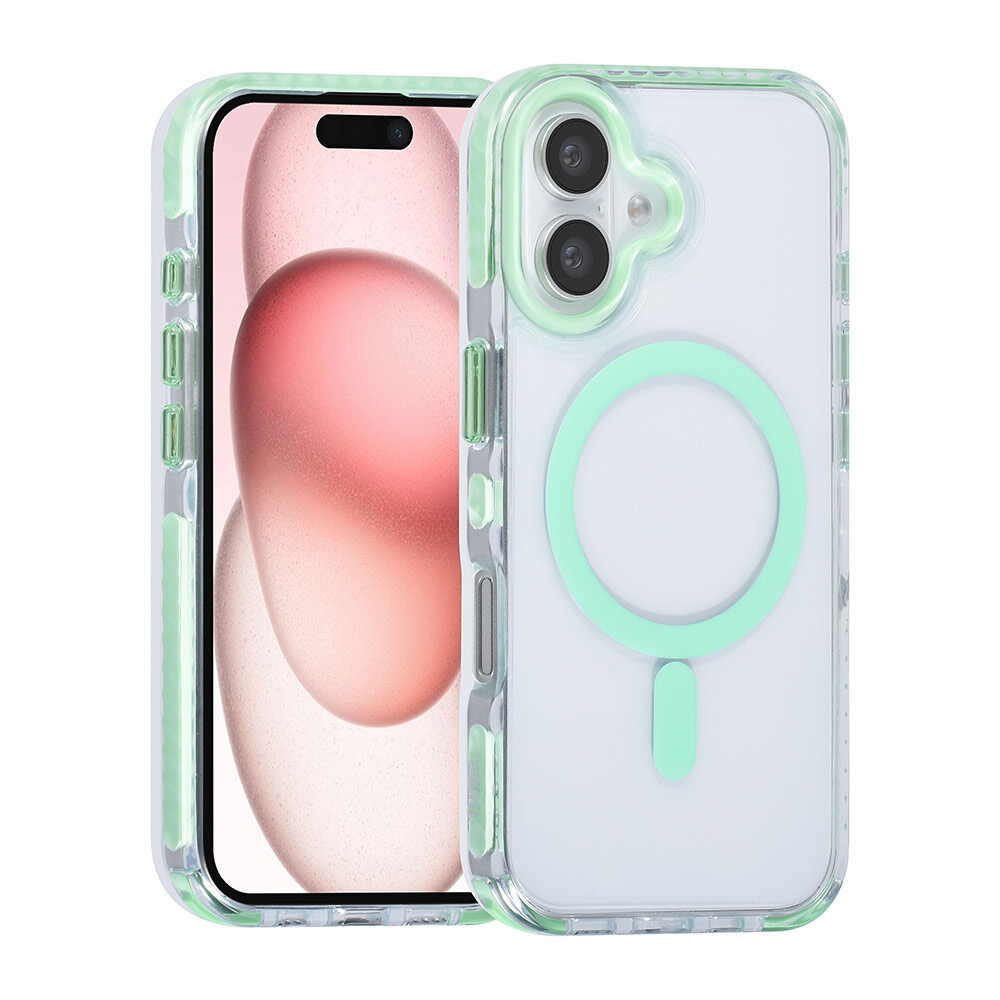 TUNIQ TUNIQ iPhone 16 Backcover hoesje neck cord -TPU+PC - Groen TUNIQ TUNIQ iPhone 16 Backcover hoesje neck cord -TPU+PC - Groen
