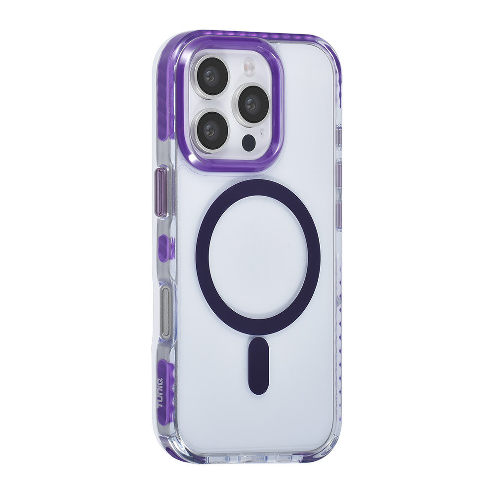 TUNIQ TUNIQ iPhone 16 Pro Back-Cover hul - neck cord -TPU+PC - Lila TUNIQ TUNIQ iPhone 16 Pro Back-Cover hul - neck cord -TPU+PC - Lila