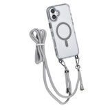 TUNIQ TUNIQ iPhone 16 Plus Backcover hoesje neck cord -TPU+PC - Grijs TUNIQ TUNIQ iPhone 16 Plus Backcover hoesje neck cord -TPU+PC - Grijs