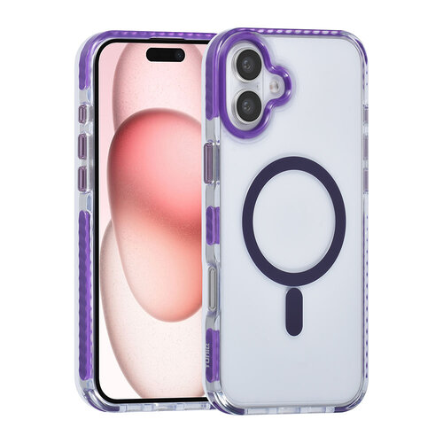TUNIQ TUNIQ iPhone 16 Plus Back cover case - neck cord -TPU+PC - Purple