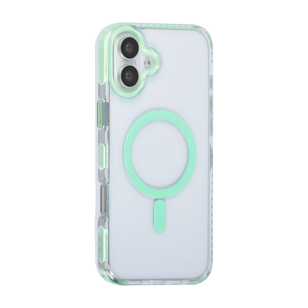 TUNIQ TUNIQ iPhone 16 Plus Back cover case - neck cord -TPU+PC - Green TUNIQ TUNIQ iPhone 16 Plus Back cover case - neck cord -TPU+PC - Green