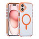 TUNIQ TUNIQ iPhone 16 Plus Back cover case - neck cord -TPU+PC - Orange TUNIQ TUNIQ iPhone 16 Plus Back cover case - neck cord -TPU+PC - Orange