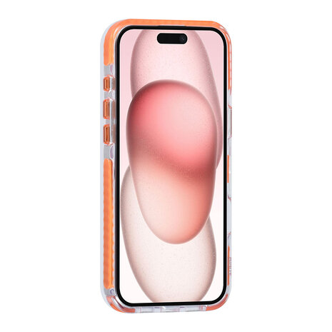 TUNIQ TUNIQ iPhone 16 Plus Back cover coque neck cord -TPU+PC - Orange TUNIQ TUNIQ iPhone 16 Plus Back cover coque neck cord -TPU+PC - Orange