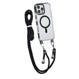 TUNIQ TUNIQ iPhone 16 Pro Max Back cover coque neck cord -TPU+PC - Noir TUNIQ TUNIQ iPhone 16 Pro Max Back cover coque neck cord -TPU+PC - Noir