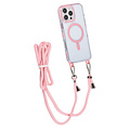 TUNIQ TUNIQ iPhone 16 Pro Max Back-Cover hul - neck cord -TPU+PC - Rosa