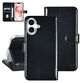 TUNIQ TUNIQ iPhone 16 Book Case hoesje Pasjeshouder voor 3 pasjes - Hanger - Zwart