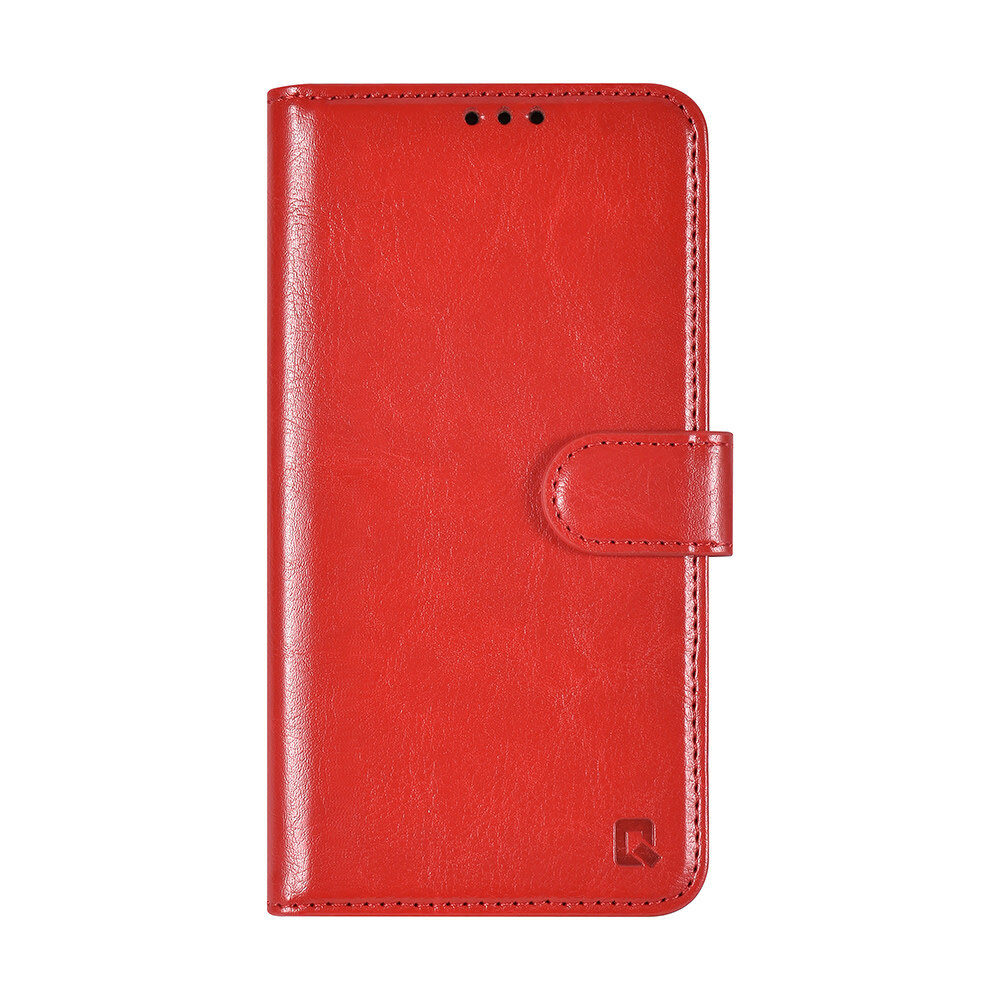 TUNIQ TUNIQ iPhone 16 Book type case - Card holder for 3 cards - Magnetic closure - Red TUNIQ TUNIQ iPhone 16 Book type case - Card holder for 3 cards - Magnetic closure - Red