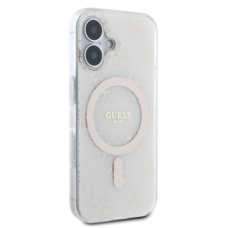 Guess Guess iPhone 16 Back cover coque Magsafe IML g - Blanc Guess Guess iPhone 16 Back cover coque Magsafe IML g - Blanc