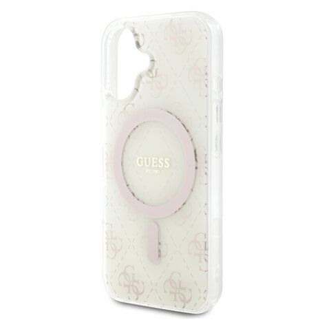 Guess Guess iPhone 16 Back cover coque Magsafe IML g - Blanc Guess Guess iPhone 16 Back cover coque Magsafe IML g - Blanc