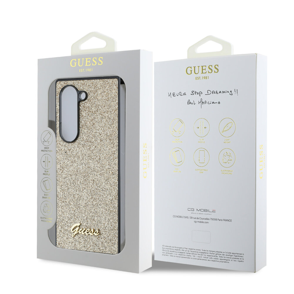 Guess Guess Galaxy Z Fold 6 Backcover hoesje - Goud Guess Guess Galaxy Z Fold 6 Backcover hoesje - Goud