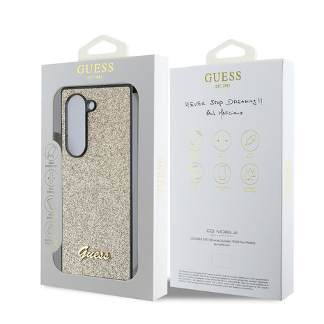 Guess Guess Galaxy Z Fold 6 Back-Cover hul - - Gold Guess Guess Galaxy Z Fold 6 Back-Cover hul - - Gold