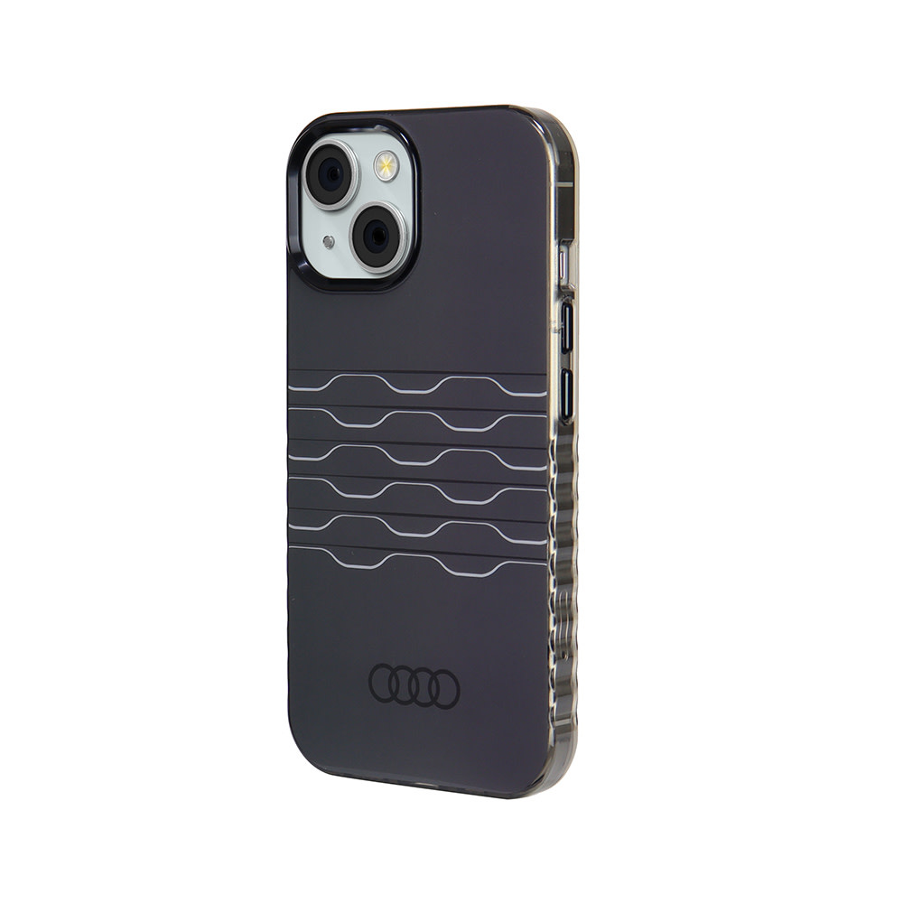 Audi Audi iPhone 15 Backcover hoesje IML case - magsafe - Zwart, foto 2 van 6
