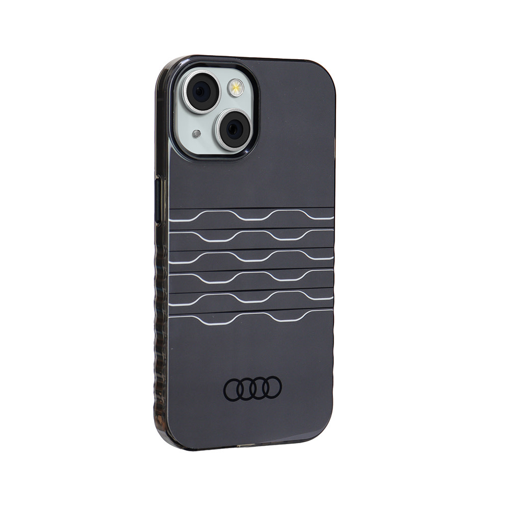 Audi Audi iPhone 15 Backcover hoesje IML case - magsafe - Zwart, foto 5 van 6