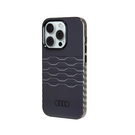 Audi Audi iPhone 15 Pro Back-Cover hul - IML case - magsafe - Schwarz Audi Audi iPhone 15 Pro Back-Cover hul - IML case - magsafe - Schwarz