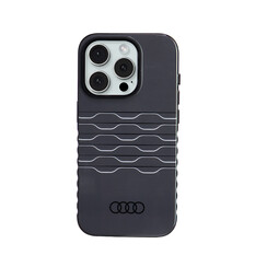 Audi iPhone 15 Pro Back-Cover hul - IML case - magsafe - Schwarz