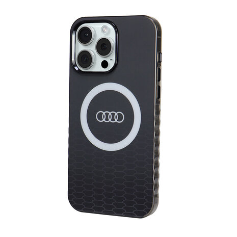 Audi Audi iPhone 15 Pro Max Back cover coque IML case - magsafe - Noir Audi Audi iPhone 15 Pro Max Back cover coque IML case - magsafe - Noir