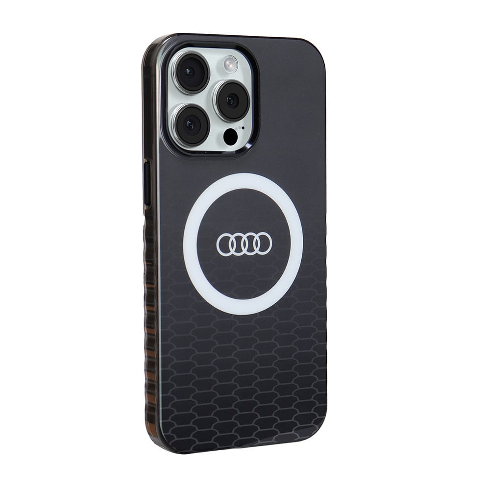 Audi Audi iPhone 15 Pro Max Backcover hoesje IML case - magsafe - Zwart, foto 3 van 6