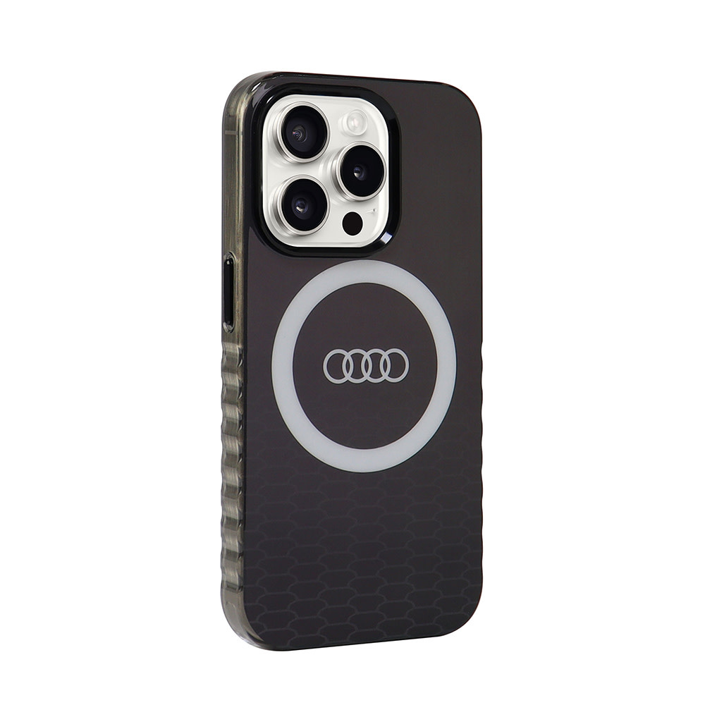 Audi Audi iPhone 15 Pro Backcover hoesje IML case - magsafe - Zwart, foto 3 van 6