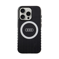 Audi iPhone 15 Pro Back-Cover hul - IML case - magsafe - Schwarz