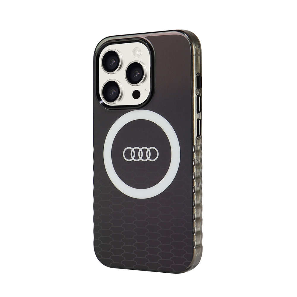 Audi Audi iPhone 15 Pro Backcover hoesje IML case - magsafe - Zwart, foto 2 van 6