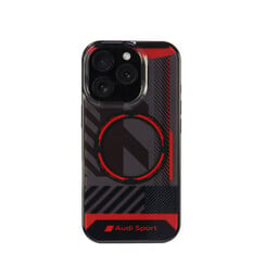 Audi iPhone 16 Pro Backcover hoesje IML case - magsafe - Zwart