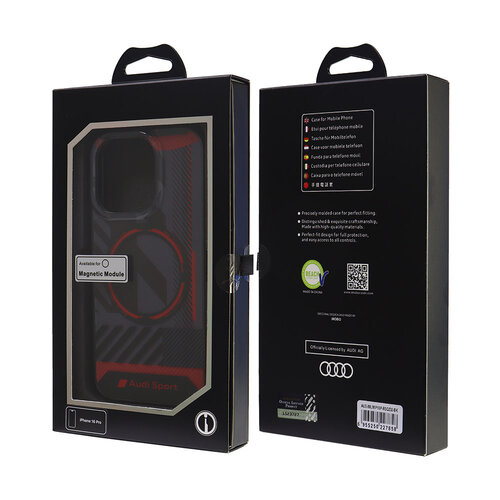 Audi Audi iPhone 16 Pro Back cover coque IML case - magsafe - Noir