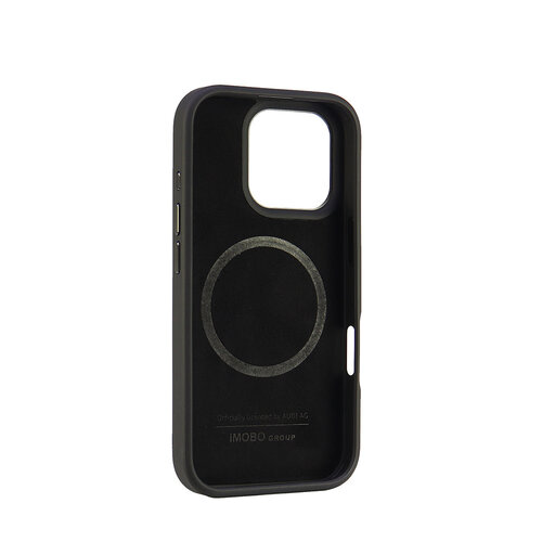 Audi Audi iPhone 16 Pro Back cover case - synthetic leather - magsafe - Black
