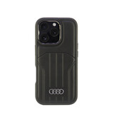 Audi Audi iPhone 16 Pro Back cover coque synthetic leather - magsafe - Noir Audi Audi iPhone 16 Pro Back cover coque synthetic leather - magsafe - Noir