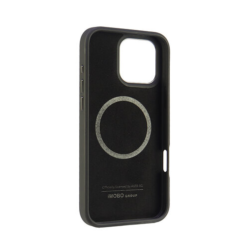Audi Audi iPhone 16 Pro Max Back-Cover hul - synthetic leather - magsafe - Schwarz